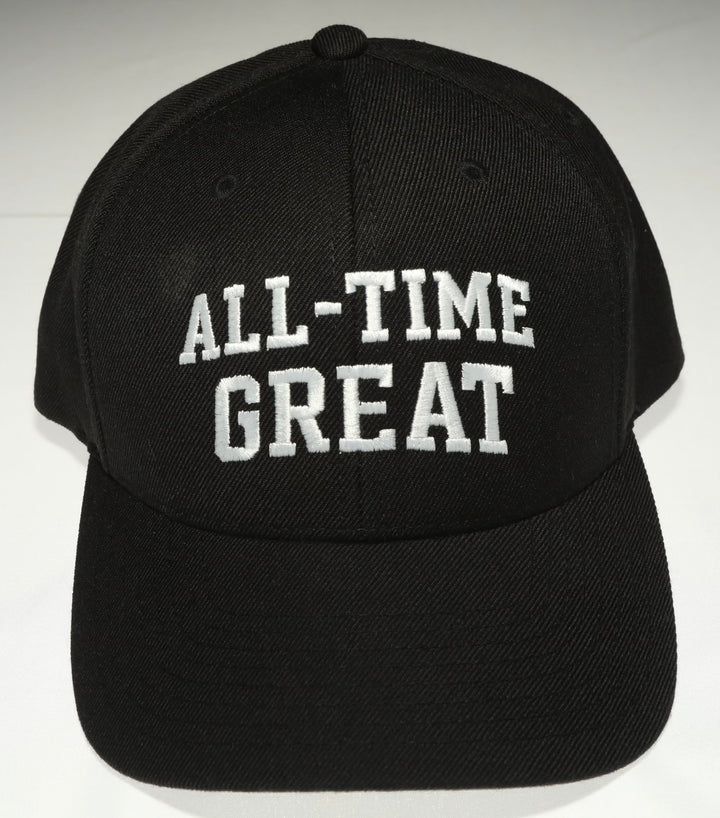 All Time Great block logo 6 panel wool snapback Hat