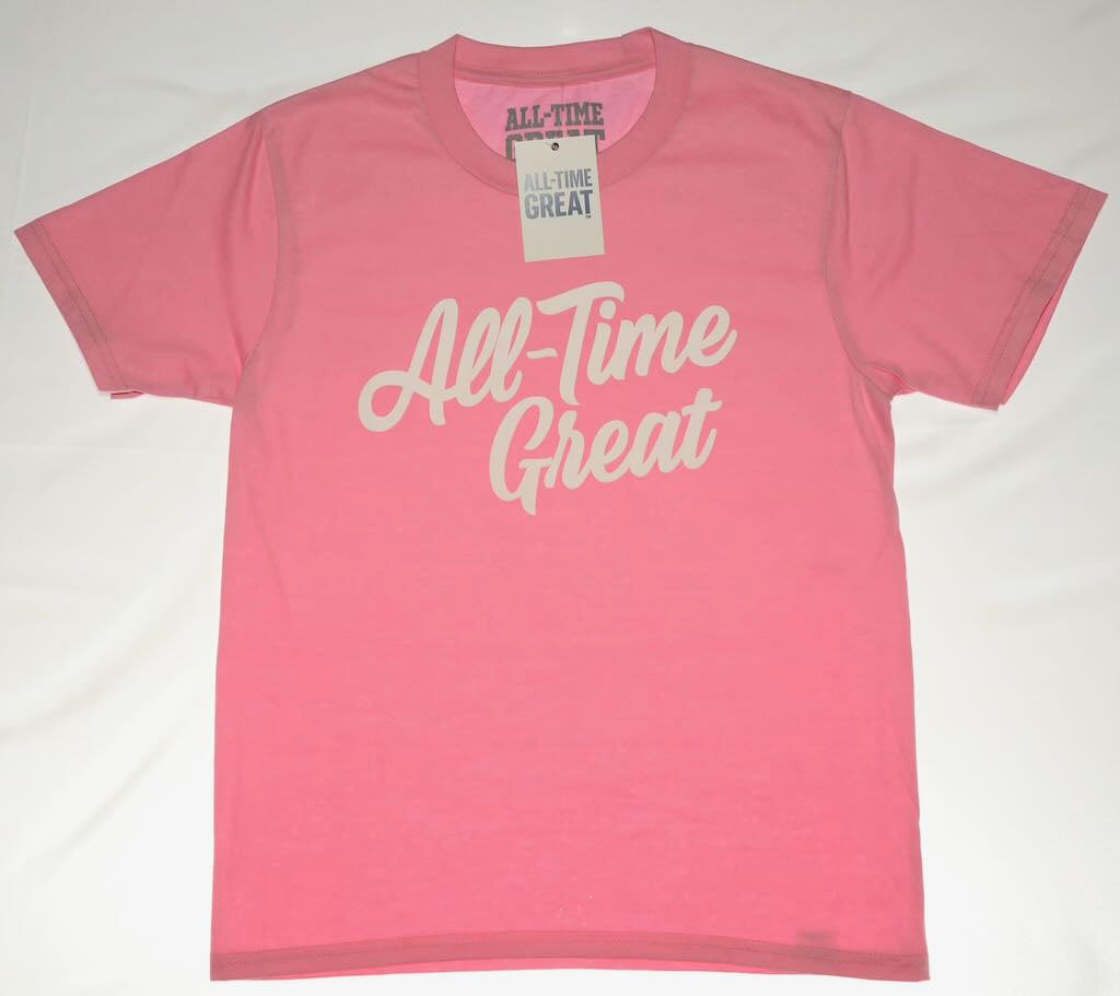 All-time great script Short sleeve logo t girls/youth.  Available in 6 colors