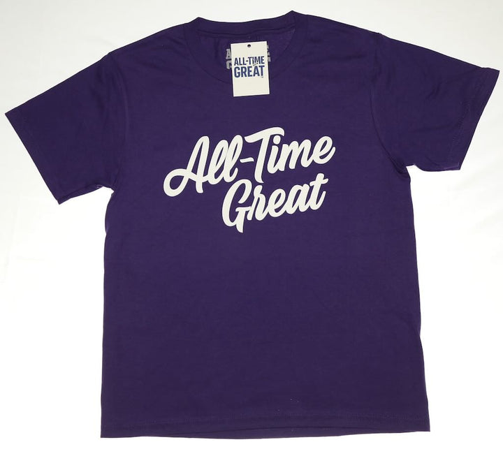 All-time great script Short sleeve logo t girls/youth.  Available in 6 colors