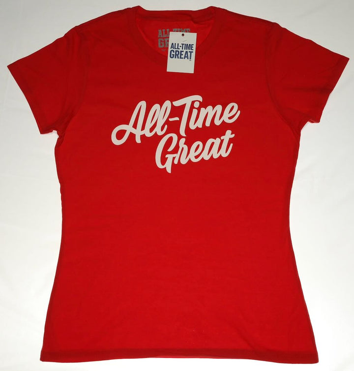 All-time great script Short sleeve logo t girls/youth.  Available in 6 colors