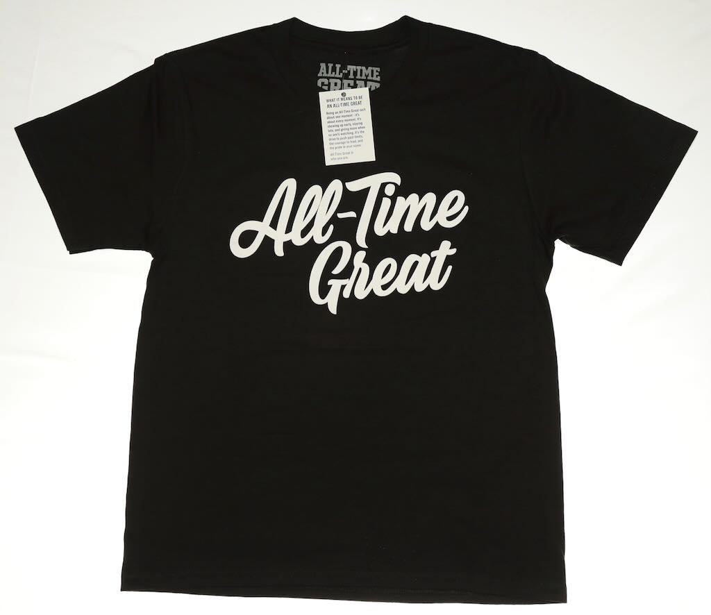 All-time great script Short sleeve logo t girls/youth.  Available in 6 colors