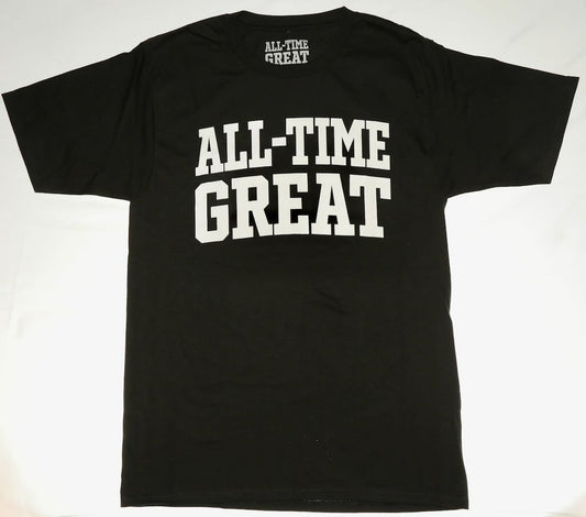 All Time Great Arch Block Logo Classic short sleeve T. Available in 5 colors