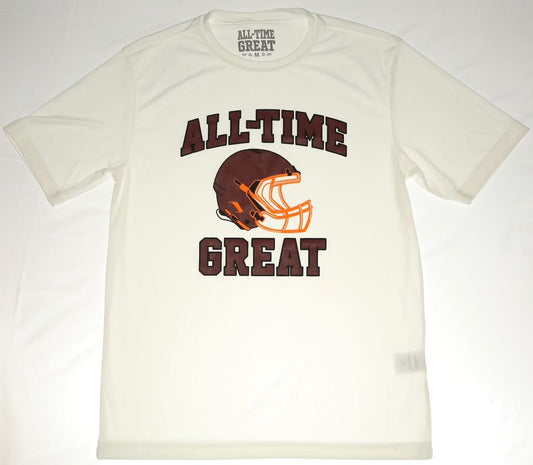 All-Time Great Football Helmet on Field