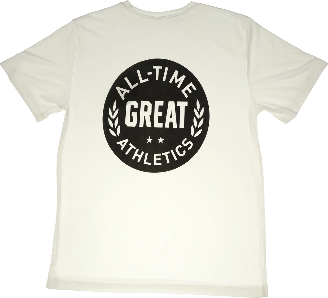 All Time Great Althetics Circle T front chest and back logo.