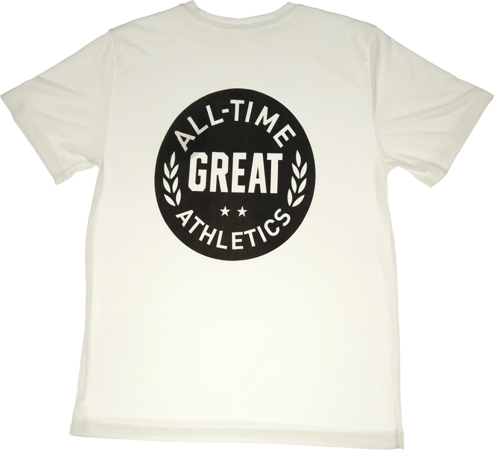 All Time Great Althetics Circle T front chest and back logo.